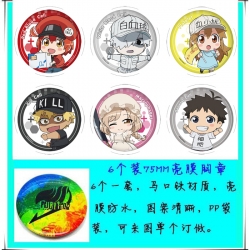 Working cell Anime round Badge...