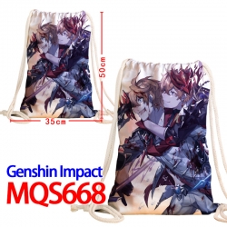 Genshin Impact Canvas Drawstri...