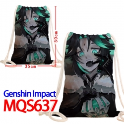 Genshin Impact Canvas Drawstri...