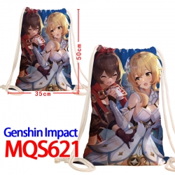 Genshin Impact Canvas Drawstri...