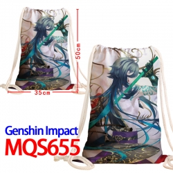 Genshin Impact Canvas Drawstri...