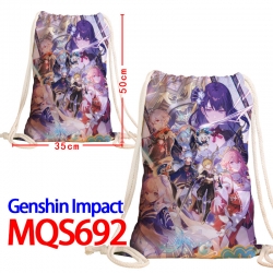 Genshin Impact Canvas Drawstri...