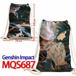 Genshin Impact Canvas Drawstri...