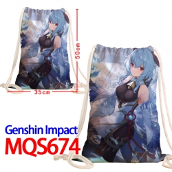 Genshin Impact Canvas Drawstri...