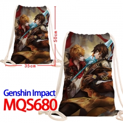 Genshin Impact Canvas Drawstri...