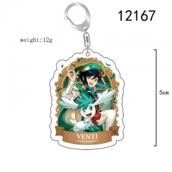 Genshin Impact Anime acrylic Key Chain  price for 5 pcs  12167