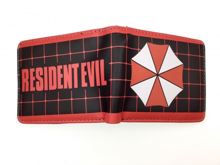 Resident Evil  cartoon two fold  Short wallet 11X9.5CM B1290