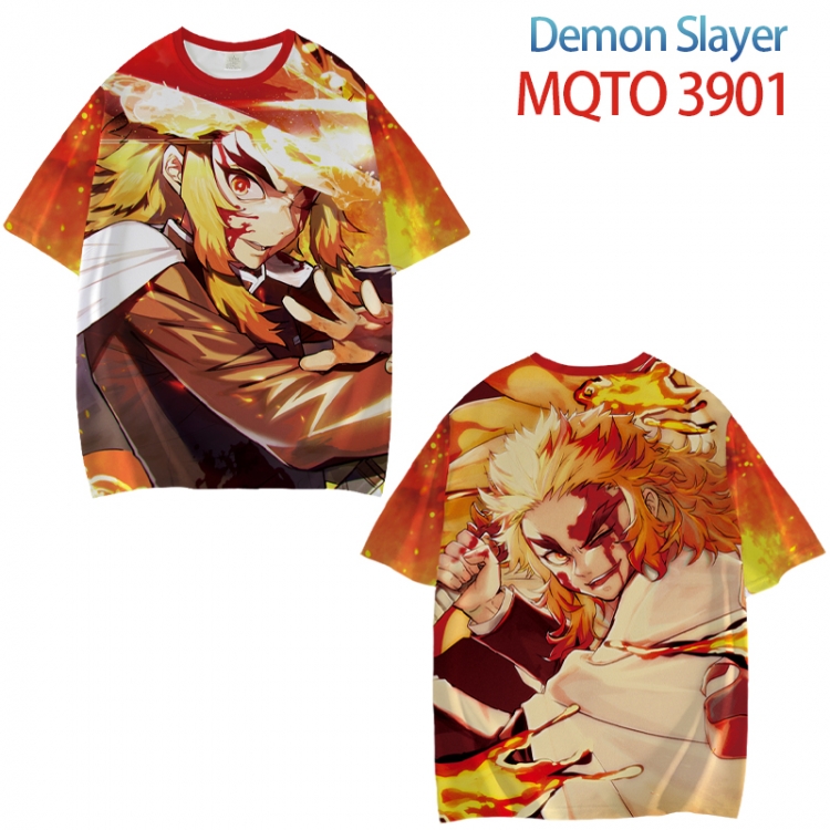 Demon Slayer Kimets Full color printed short sleeve T-shirt from XXS to 4XL MQTO 3901