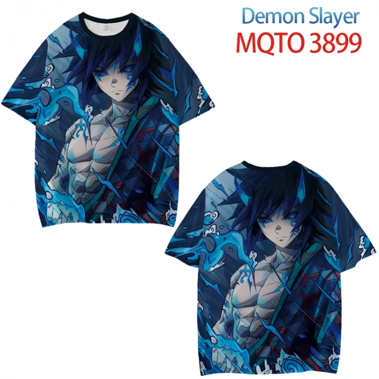 Demon Slayer Kimets Full color printed short sleeve T-shirt from XXS to 4XL MQTO 3899