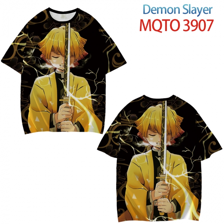 Demon Slayer Kimets Full color printed short sleeve T-shirt from XXS to 4XL MQTO 3907