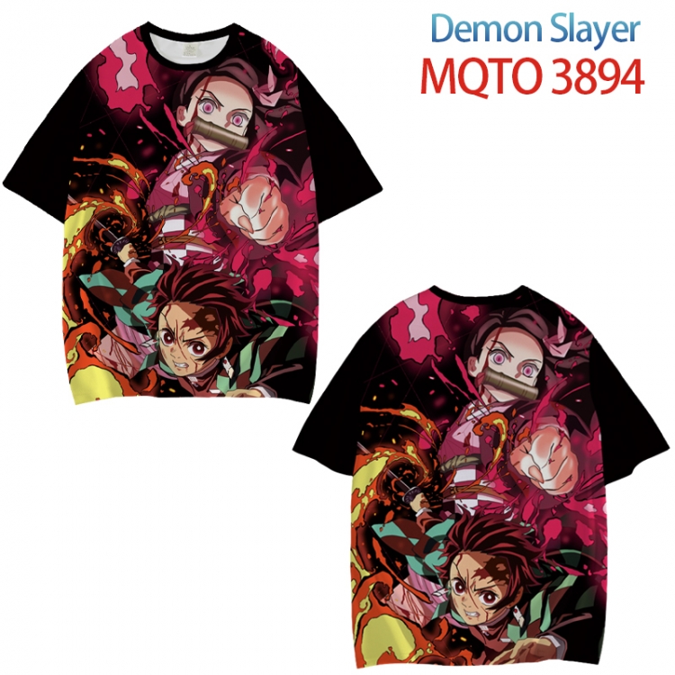 Demon Slayer Kimets Full color printed short sleeve T-shirt from XXS to 4XL MQTO 3894