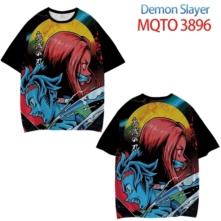 Demon Slayer Kimets Full color printed short sleeve T-shirt from XXS to 4XL MQTO 3896