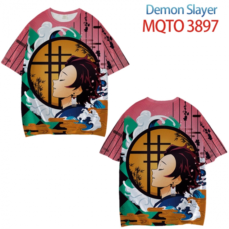 Demon Slayer Kimets Full color printed short sleeve T-shirt from XXS to 4XL MQTO 3897