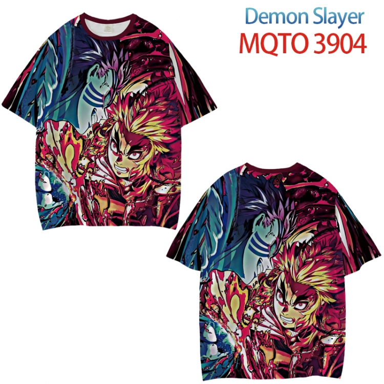 Demon Slayer Kimets Full color printed short sleeve T-shirt from XXS to 4XL MQTO 3904