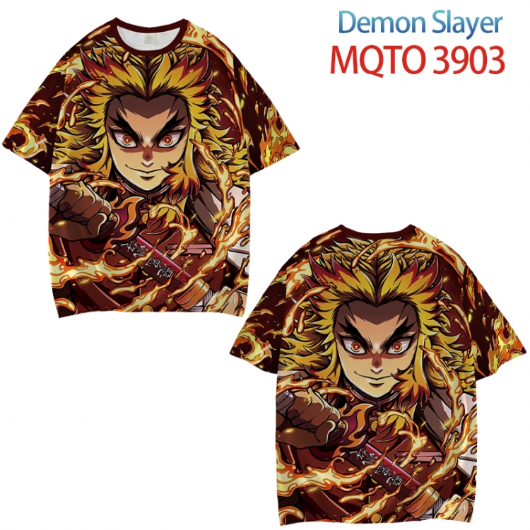 Demon Slayer Kimets Full color printed short sleeve T-shirt from XXS to 4XL MQTO 3903