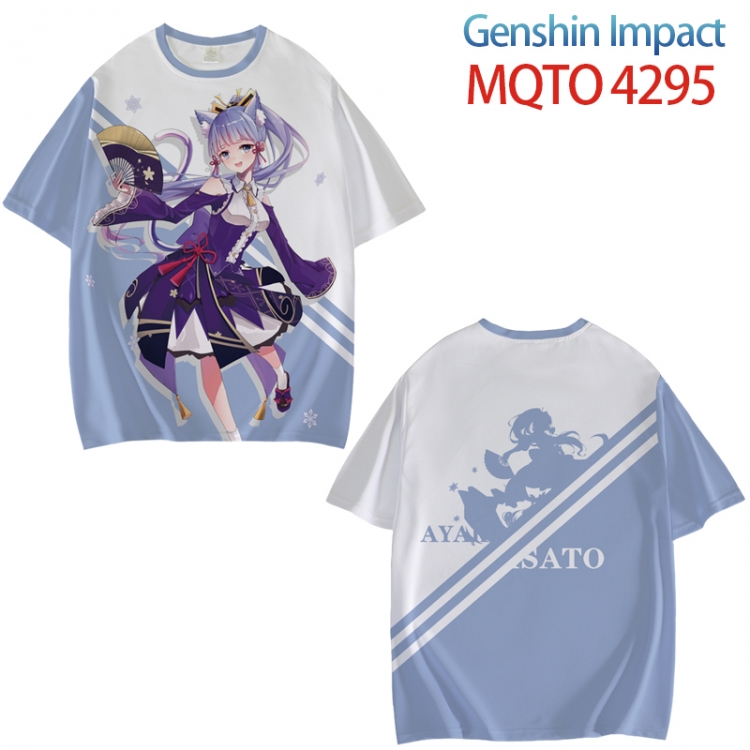 Genshin Impact Full color printed short sleeve T-shirt from XXS to 4XL  MQTO-4295