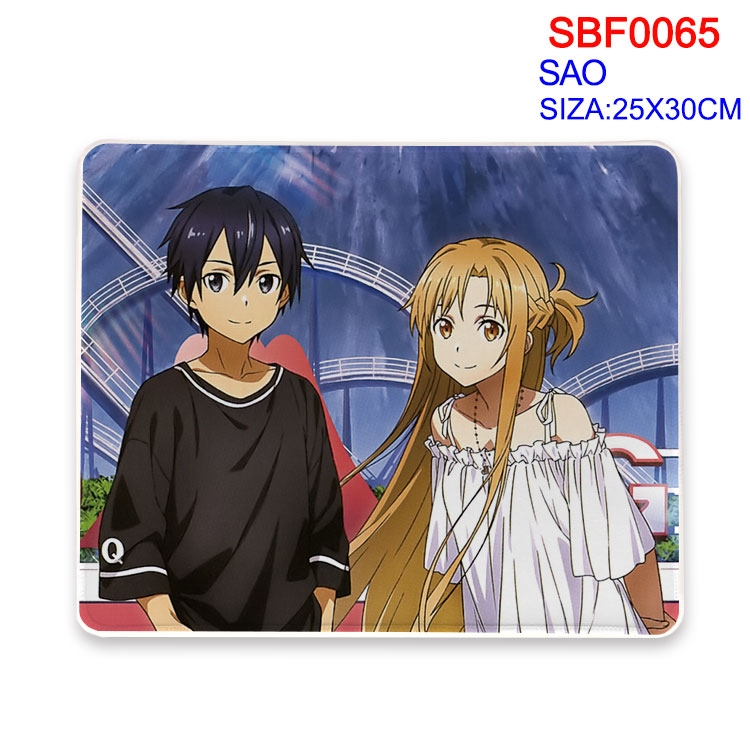 Sword Art Online Anime peripheral mouse pad 25X30CM  SBF-065