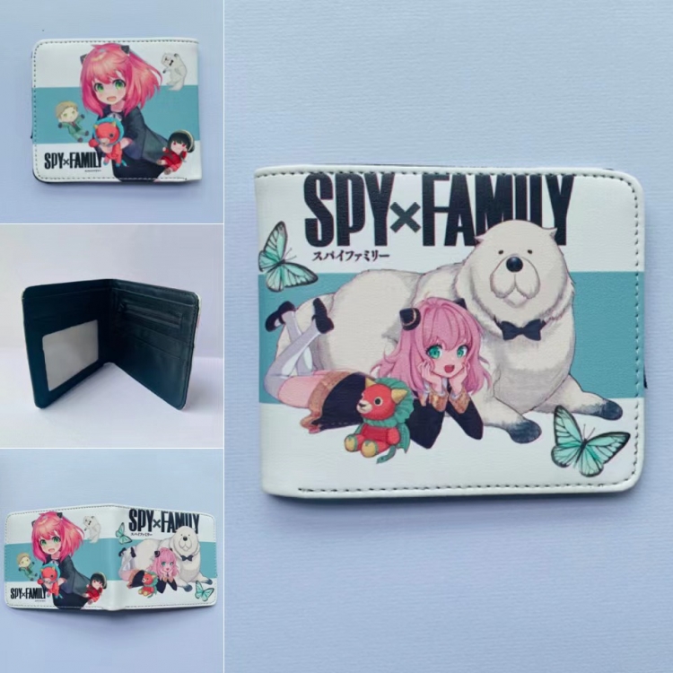 SPY×FAMILY Full color  Two fold short card case wallet 11X9.5CM  2725