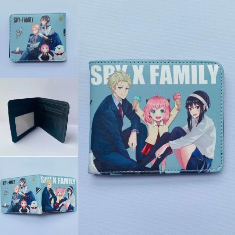 SPY×FAMILY Full color  Two fold short card case wallet 11X9.5CM 2808