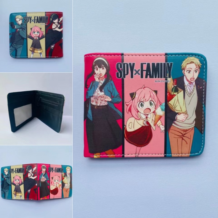 SPY×FAMILY Full color  Two fold short card case wallet 11X9.5CM 2813