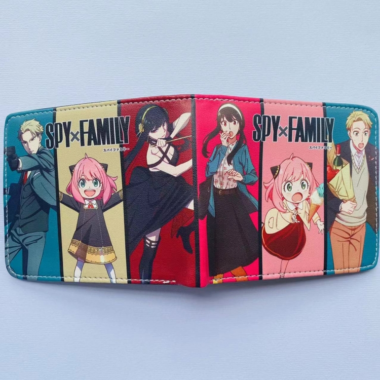 SPY×FAMILY Full color  Two fold short card case wallet 11X9.5CM 0634