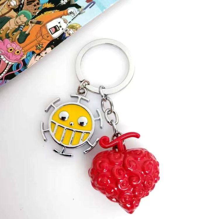 One Piece Anime cartoon 2 pendant keychain bag pendant