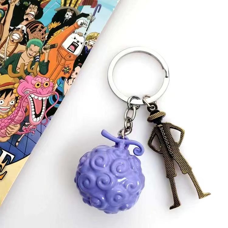 One Piece Anime cartoon 2 pendant keychain bag pendant