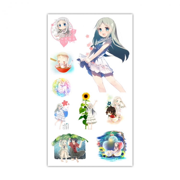 Anhana Anime Mini Tattoo Stickers Personality Stickers 10.6X6.1CM 100 pieces from the batch