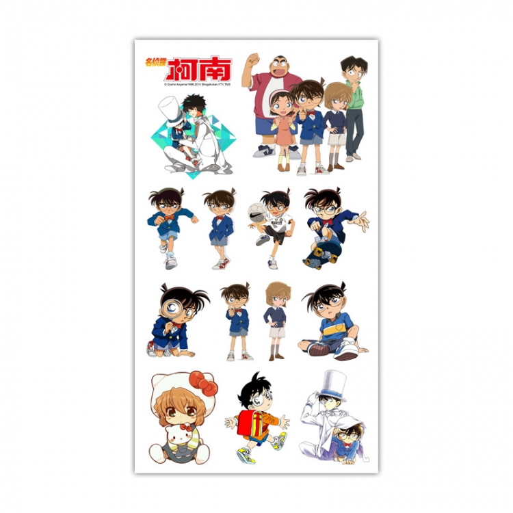 Detective conan Anime Mini Tattoo Stickers Personality Stickers 10.6X6.1CM  100 pieces from the batch