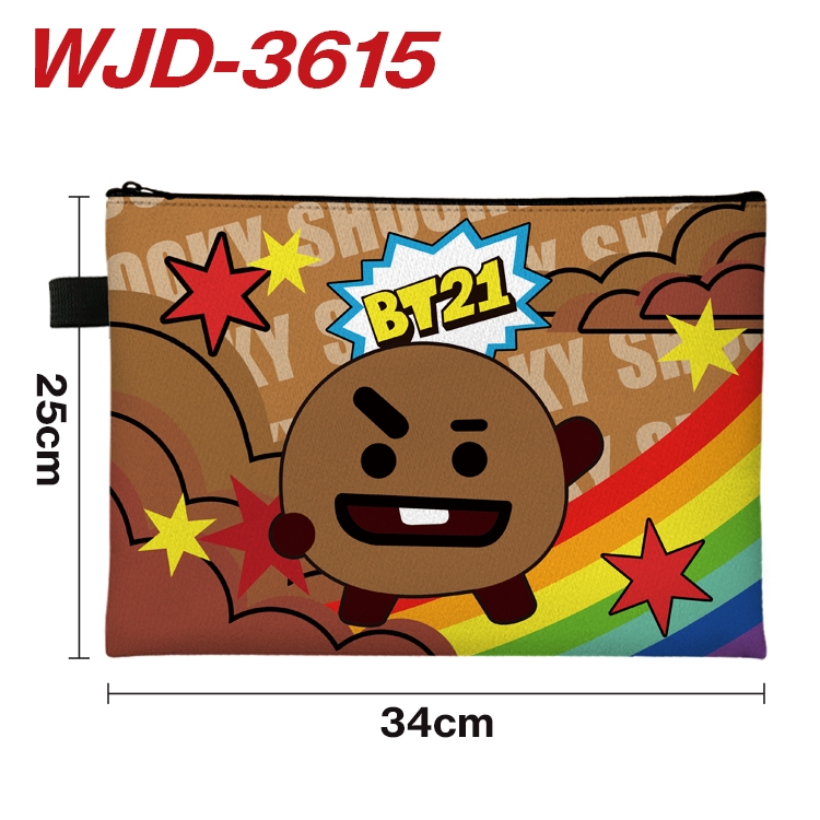 BTS Star Film and Television Full Color 4 File Bags 34x25cm WJD-3615