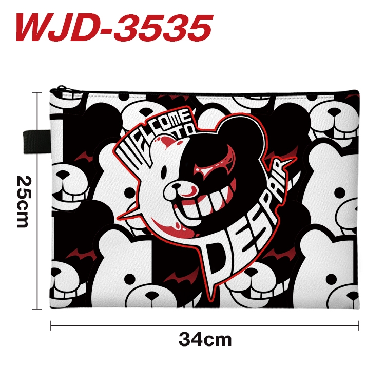 Dangan-Ronpa Anime Peripheral Full Color A4 File Bag 34x25cm WJD-3535