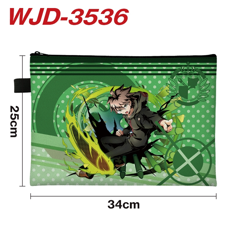 Dangan-Ronpa Anime Peripheral Full Color A4 File Bag 34x25cm WJD-3536