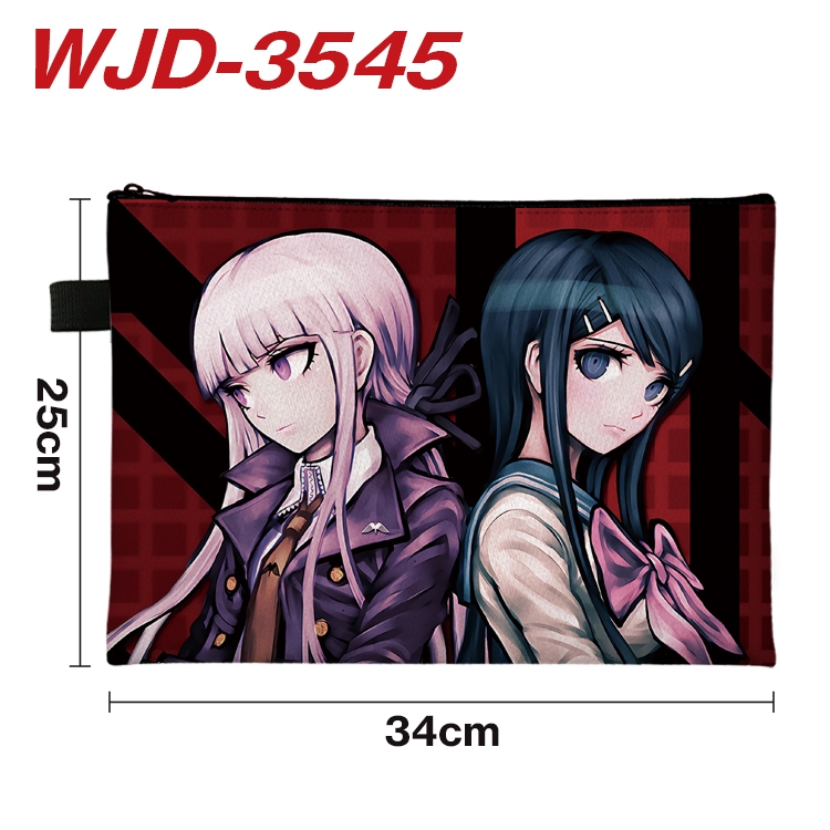 Dangan-Ronpa Anime Peripheral Full Color A4 File Bag 34x25cm WJD-3545