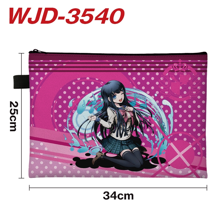 Dangan-Ronpa Anime Peripheral Full Color A4 File Bag 34x25cm WJD-3540