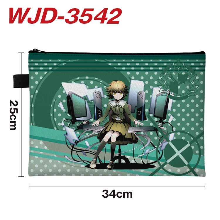 Dangan-Ronpa Anime Peripheral Full Color A4 File Bag 34x25cm WJD-3542