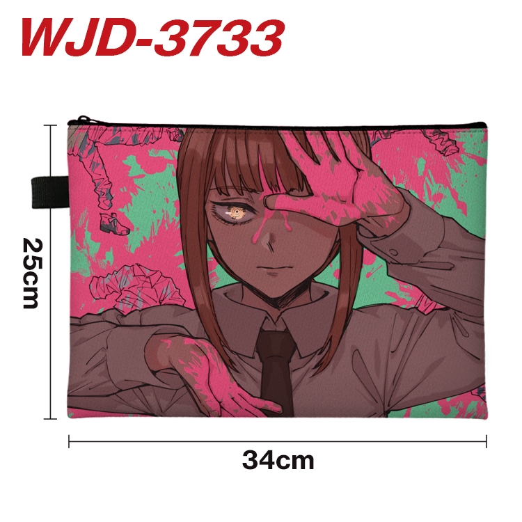 Chainsaw Man Anime Peripheral Full Color A4 File Bag 34x25cm WJD-3733