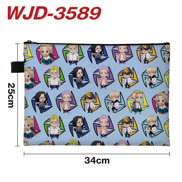 Tokyo Revengers Anime Peripheral Full Color A4 File Bag 34x25cm WJD-3589