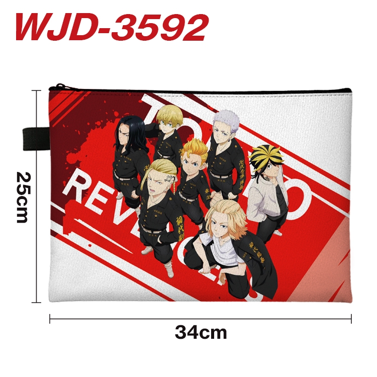 Tokyo Revengers Anime Peripheral Full Color A4 File Bag 34x25cm WJD-3592