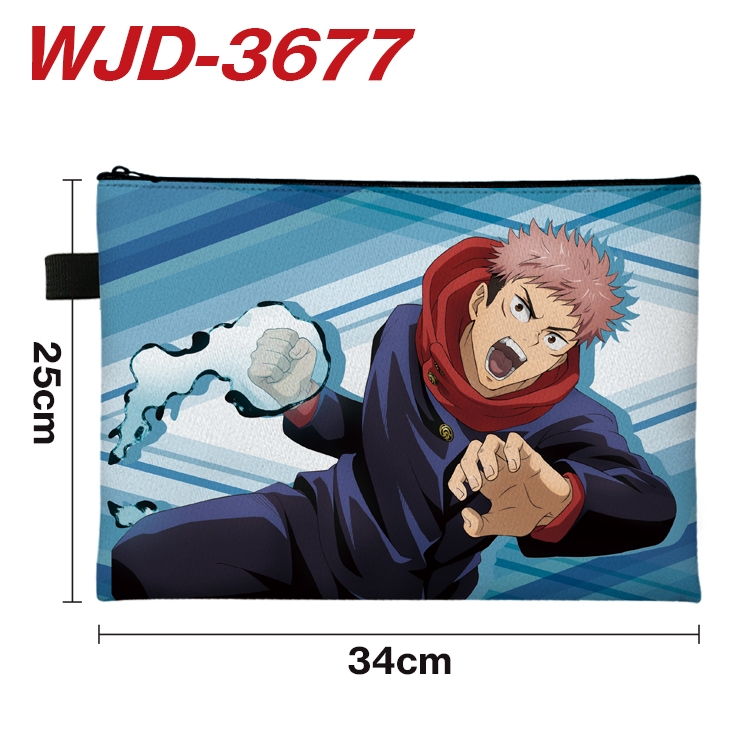 Jujutsu Kaisen Anime Peripheral Full Color A4 File Bag 34x25cm WJD-3677