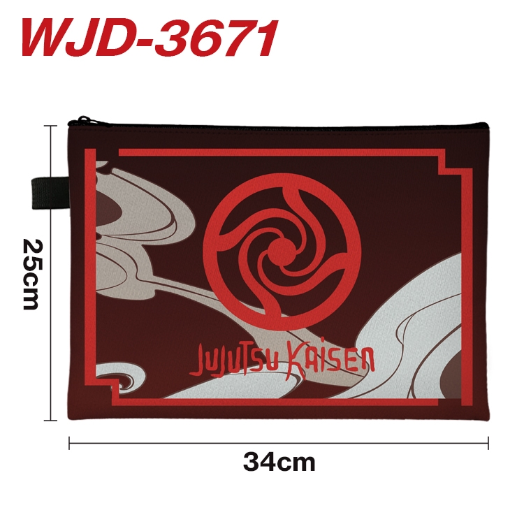 Jujutsu Kaisen Anime Peripheral Full Color A4 File Bag 34x25cm WJD-3671