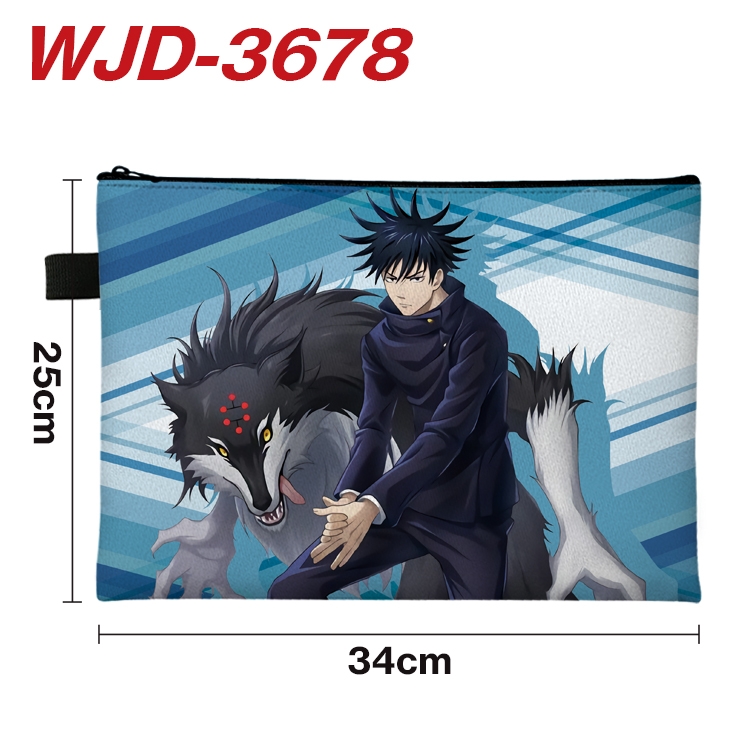 Jujutsu Kaisen Anime Peripheral Full Color A4 File Bag 34x25cm WJD-3678