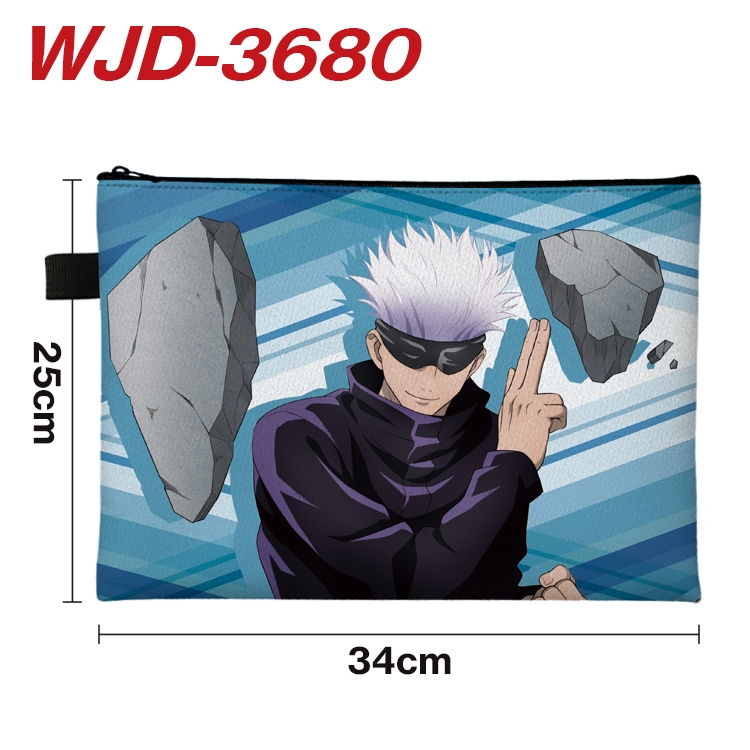 Jujutsu Kaisen Anime Peripheral Full Color A4 File Bag 34x25cm WJD-3680
