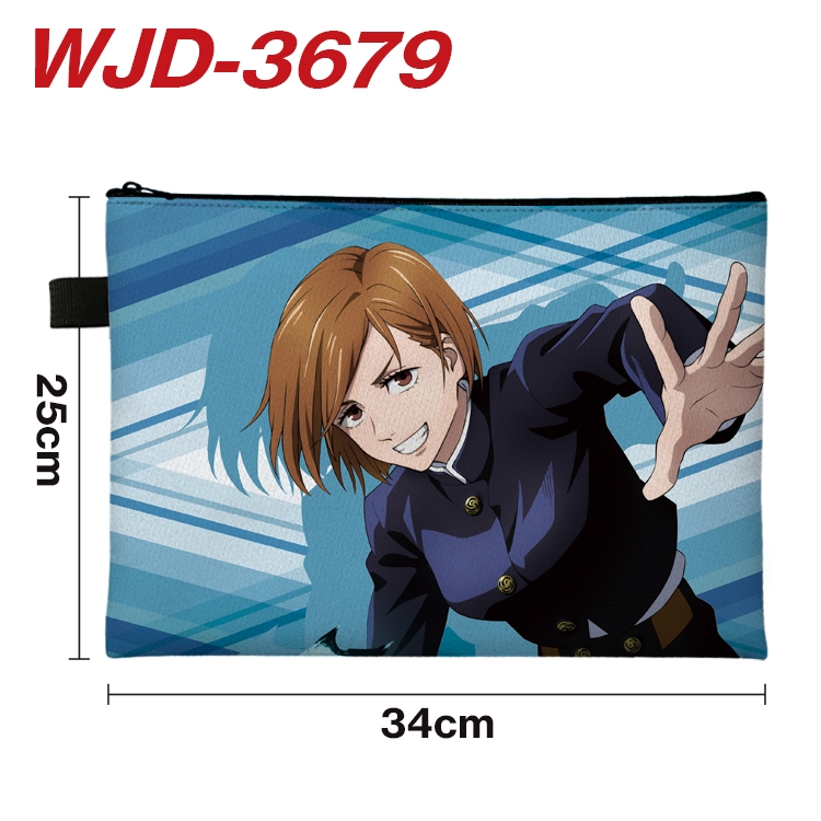 Jujutsu Kaisen Anime Peripheral Full Color A4 File Bag 34x25cm WJD-3679