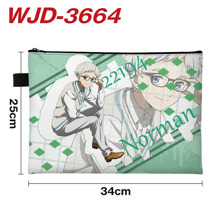 The Promised Neverla Anime Peripheral Full Color A4 File Bag 34x25cm WJD-3664