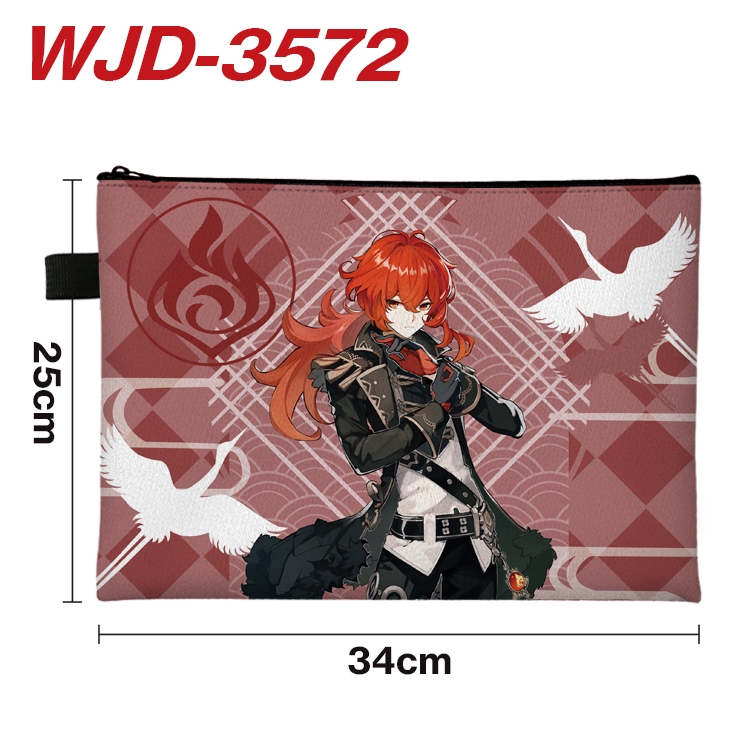 Genshin Impact Anime Peripheral Full Color A4 File Bag 34x25cm WJD-3572