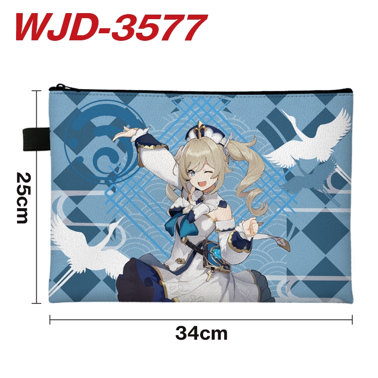 Genshin Impact Anime Peripheral Full Color A4 File Bag 34x25cm WJD-3577