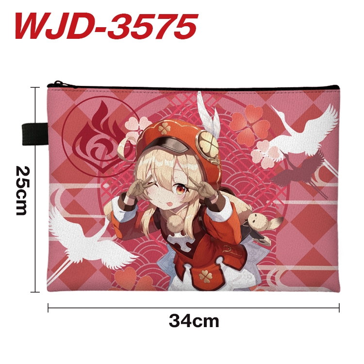 Genshin Impact Anime Peripheral Full Color A4 File Bag 34x25cm WJD-3575