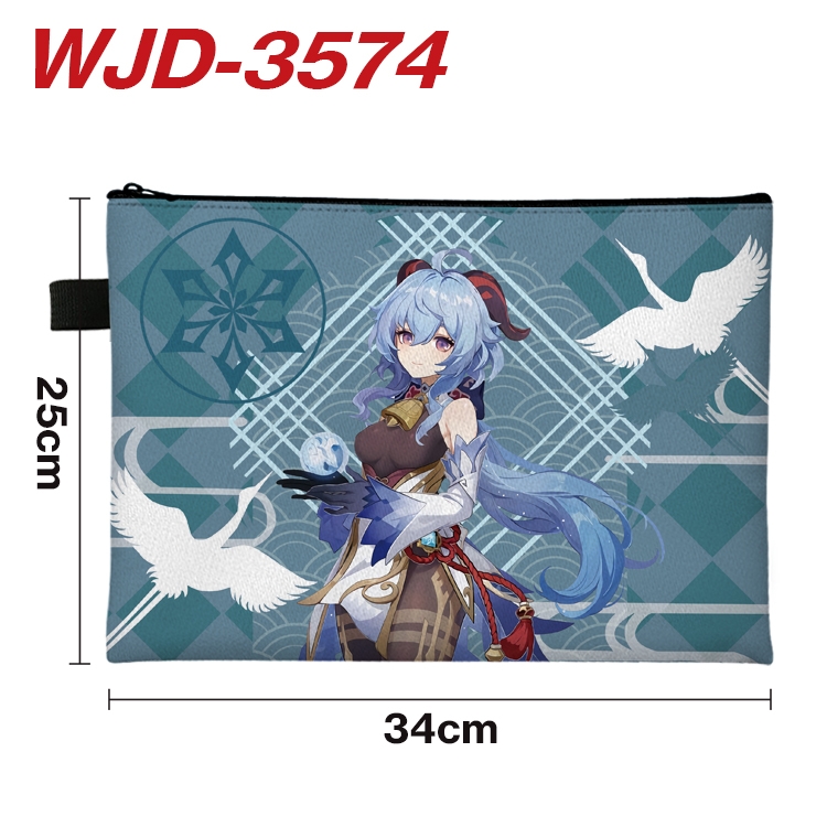 Genshin Impact Anime Peripheral Full Color A4 File Bag 34x25cm WJD-3574