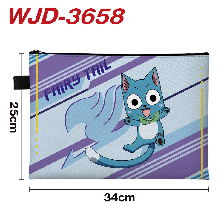 Fairy tail Anime Peripheral Full Color A4 File Bag 34x25cm WJD-3658