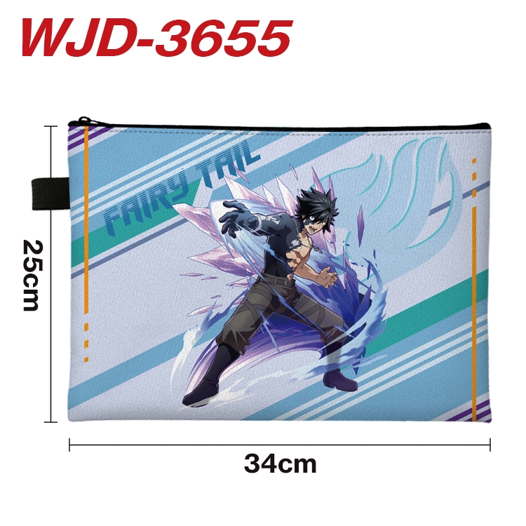 Fairy tail Anime Peripheral Full Color A4 File Bag 34x25cm  WJD-3655